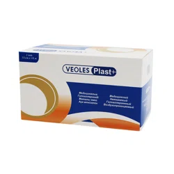 VEOLES PLAST+ Пластырь-рулон нетканный гипоаллер воздухопрон 15см*10м