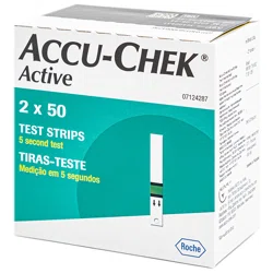 ACCU-CHEK Тест-полоски для определения глюкозы крови №100 Activ на глюкометр