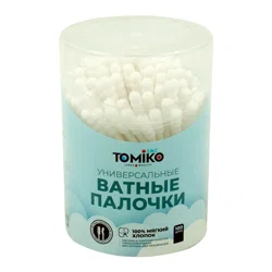 TOMIKO Палочки ватные спираль- лопатка 100шт