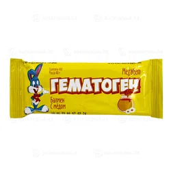 ГЕМАТОГЕН MegaGem с медом 40гр