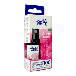 GLOBAL WHITE Спрей освежающий Bubble mint 15мл