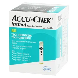 ACCU-CHEK Тест-полоски для определения глюкозы крови №50 INSTANT  на глюкометр