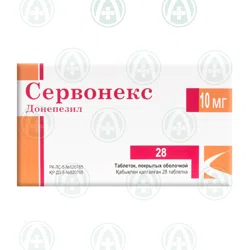 СЕРВОНЕКС 10 мг №28 таб Донепезил