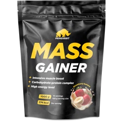 PRIMEKRAFT MASS GAINER Напиток порошок со вкусом клубника-банан 1кг