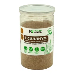 VEGANNOVA Псиллиум шелуха семян подорожника 200г