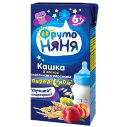 ФРУТО НЯНЯ Перед сном Каша молочная 5 злаков Персик 0,2л