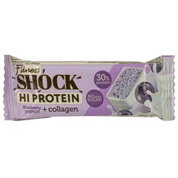 FITNES SHOCK Батончик глазированный Черничный десерт + коллаген 40гр