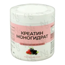 НАТУРАЛЬНЫЕ ДОБАВКИ Креатин-Моногидрат вкус лесные ягоды 180гр