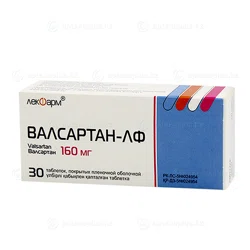 ВАЛСАРТАН-ЛФ 160 мг №30 таб п/о  Валсартан
