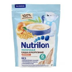 NUTRILON Каша молочная кукурузная Абрикос с 6 месяцев без сахара 200гр