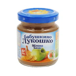 БАБУШКИНО ЛУКОШКО Пюре яблоко-банан
