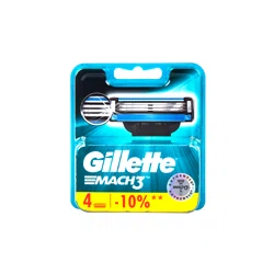 GILLETTE Кассета Mach-3 4 шт