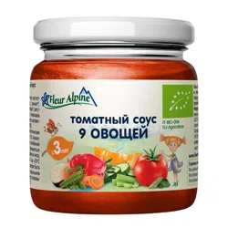 FLEUR ALPINE Соус томатный девять овощей 3+ 95г