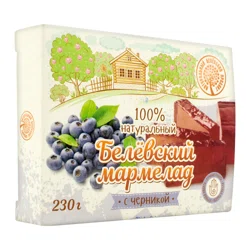 БЕЛЕВСКИЙ ПРОДУКТ Мармелад  натуральный с черникой 230 гр
