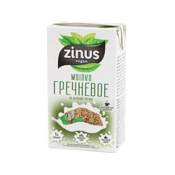 ОВСЯНКАСЭР ZINUS VEGAN Молоко Гречневое  из зеленой гречки 1л