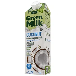 GREEN MILK Напиток растительный кокосовый на рисовой основе 1л