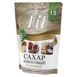FIT Сахар кокосовый со стевией 150гр