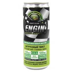 ОМЕГА ENERGIN Энергетик Цитрусовый твист зелёный чай/гуарана/мака 330мл