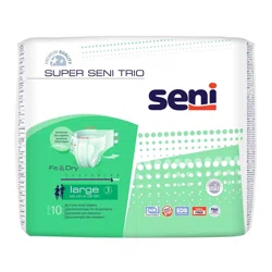 SENI Подгузники для взрослых 6 капель №10 3 large