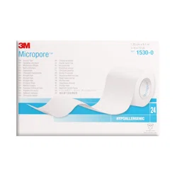 3M Микропор бумажный белый 1530-0, 1,25см*9,1