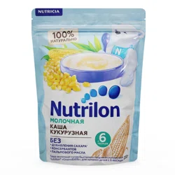 NUTRILON Каша молочная кукурузная 6+мес б/с 200гр ,