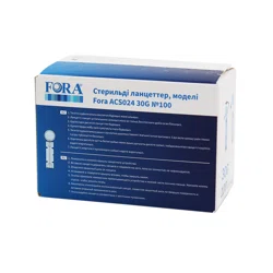 FORA Ланцеты стерильные ACS024 30G №100 1шт