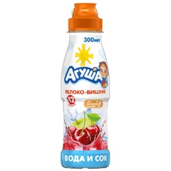 АГУША Вода и сок Яблоко-Вишня 300мл