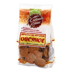 ХЛЕБНЫЙ СПАС Печенье Чипперс ржаные и овсяные хлопья на фруктозе 300гр