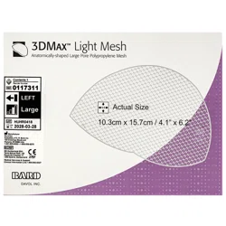 3DMAX LIGHT MESH Имплант-сетка левая10,3*15,7см 0117311
