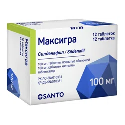 МАКСИГРА 100 мг №12 таб   Силденафил