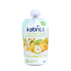 KABRITA Пюре с козьими сливками Фруктовый смузи 100гр