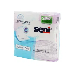 SENI SOFT Пеленка впитывающие одноразовые 60*60см 5шт