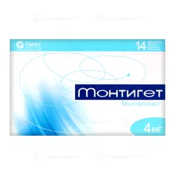 МОНТИГЕТ 4 мг №14 таб   Монтелукаст