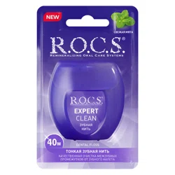 R.O.C.S. Нить зубная тонкая 40м