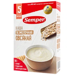 SEMPER Каша безмолочная Овсяная 180гр