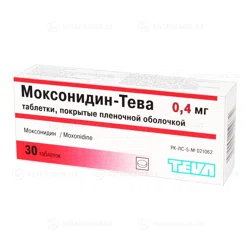 МОКСОНИДИН-ТЕВА  0,4 мг  №30 таб
