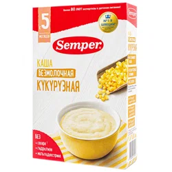 SEMPER Каша безмолочная Кукурузная 180гр
