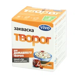 VIVO Закваска сухая бактериальная Творог 4пак*0,5гр