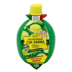 АЗБУКА ПРОДУКТОВ Сок Лайма натуральная 200мл
