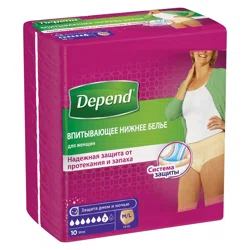 DEPEND Трусики для женщин M/L 10шт