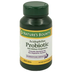 NATURES BOUNTY Таблетки Ацидофилус пробиотик №100