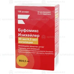 БУФОМИКС ИЗИХЕЙЛЕР 80 мкг/4,5 мкг №120 доз  Будесонид/формотерол