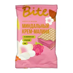BITEY Вафли Миндальный крем малина б/с 30гр