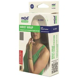 MEDTEXTILE Бандаж на лучезапястный сустав, с фиксацией пальца 8552 L/XL беж