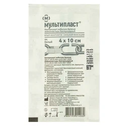 МУЛЬТИПЛАСТ бактерицидный сильной фиксации 4*10см