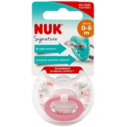 NUK Пустышка Signature силиконовая  0-6м
