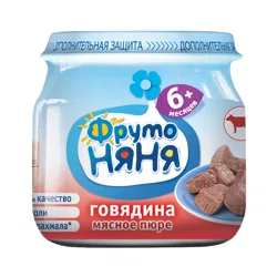ФРУТО НЯНЯ Пюре из говядины 80 г