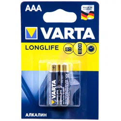 VARTA Батарейка Longlife Алкалин ААА LR03/MN2400/1.5V (2шт)