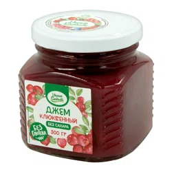 DI   DI УМНЫЕ СЛАДОСТИ Джем клюквенный без сахара 300гр