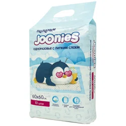 JOONIES Пеленки одноразовые 60*60см 10шт